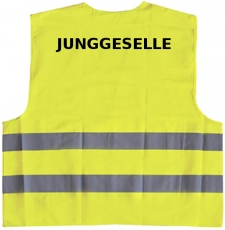 Junggeselle Warnweste