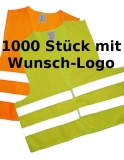 1000x Warnweste mit Wunschlogo