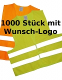 1000x Warnweste mit Wunschlogo